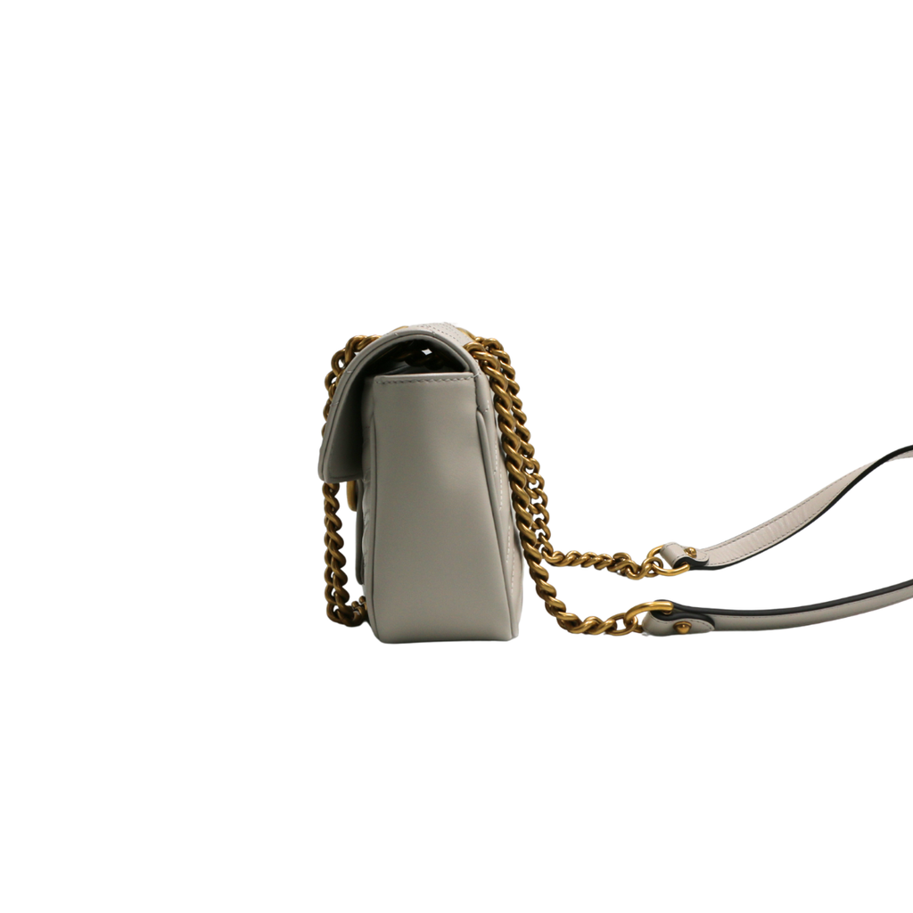Gucci GG Marmont Chain Shoulder Bag Gray 446744