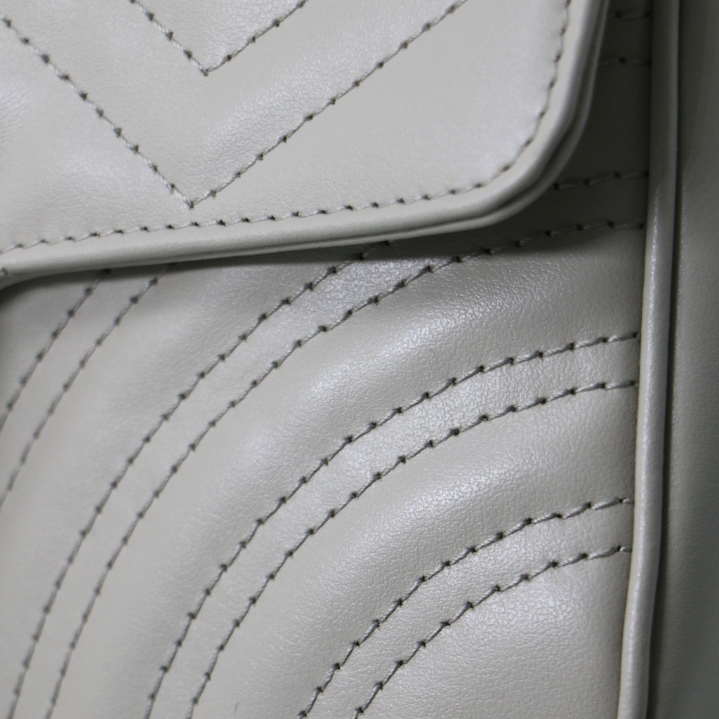 Gucci GG Marmont Chain Shoulder Bag Gray 446744