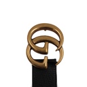Gucci GG Logo Leather Belt Black 406831 Size 100 40