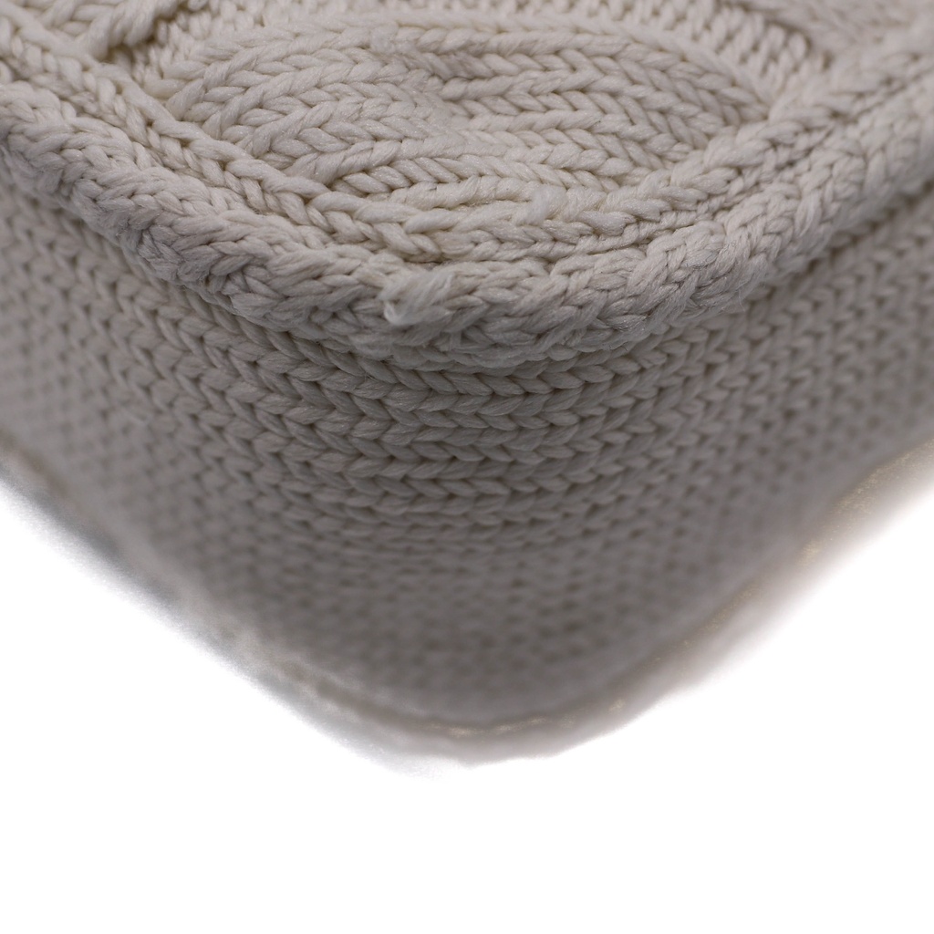 Gucci GG Wool Marmont Small Shoulder Bag Matelassé White 443497