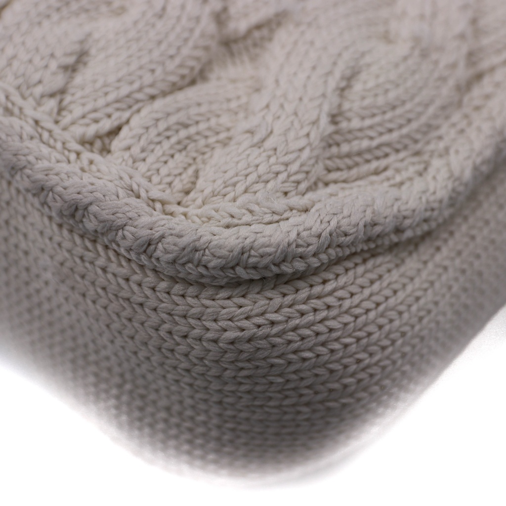 Gucci GG Wool Marmont Small Shoulder Bag Matelassé White 443497