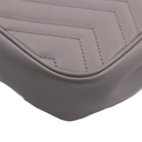 Gucci GG Marmont Chain Flap Wool Crossbody Bag White 739682