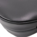 Prada Triangle Logo Zip Top Shoulder Bag Black