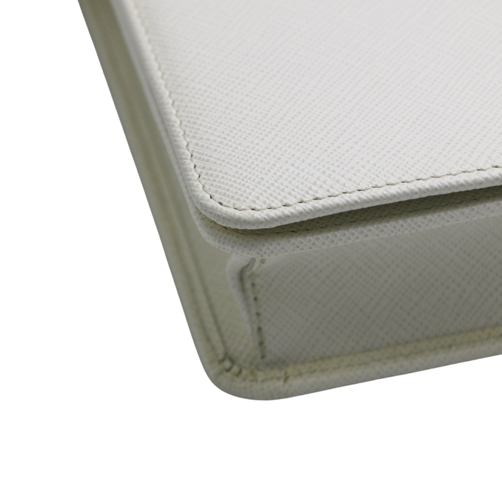 Prada Saffiano Leather Mini Bag White