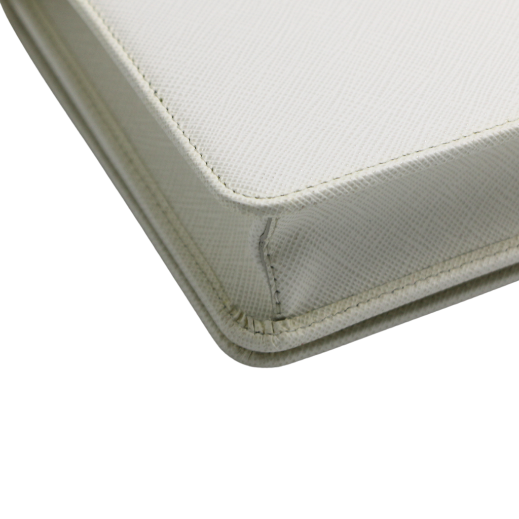 Prada Saffiano Leather Mini Bag White