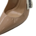 Christian Dior J'Adior Slingback Pump Nude Patent Calfskin In Size 37 1/2