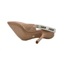 Christian Dior J'Adior Slingback Pump Nude Patent Calfskin In Size 37 1/2