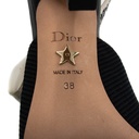 Christian Dior J'Adior Slingback Pump Black Technical Fabric In Size 38
