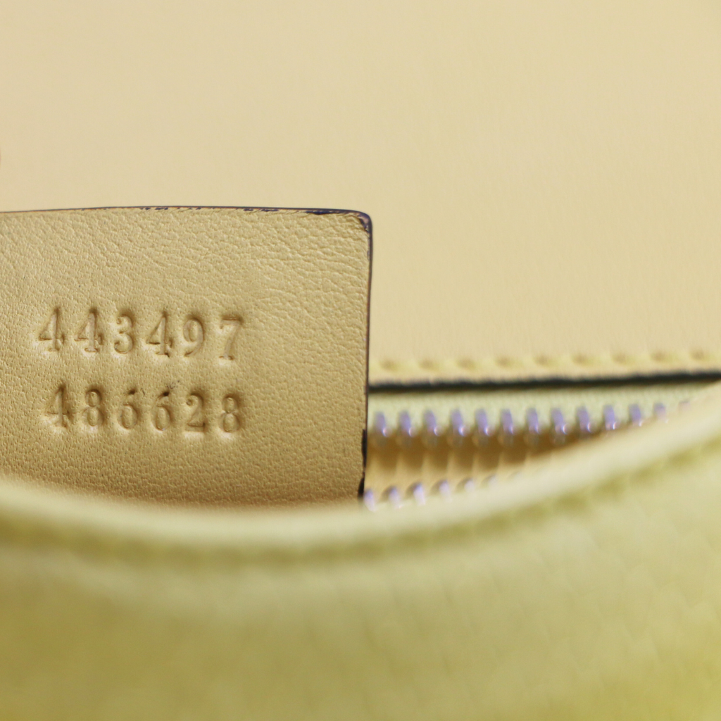 Gucci GG Marmont Small Shoulder Bag Python Yellow 443497