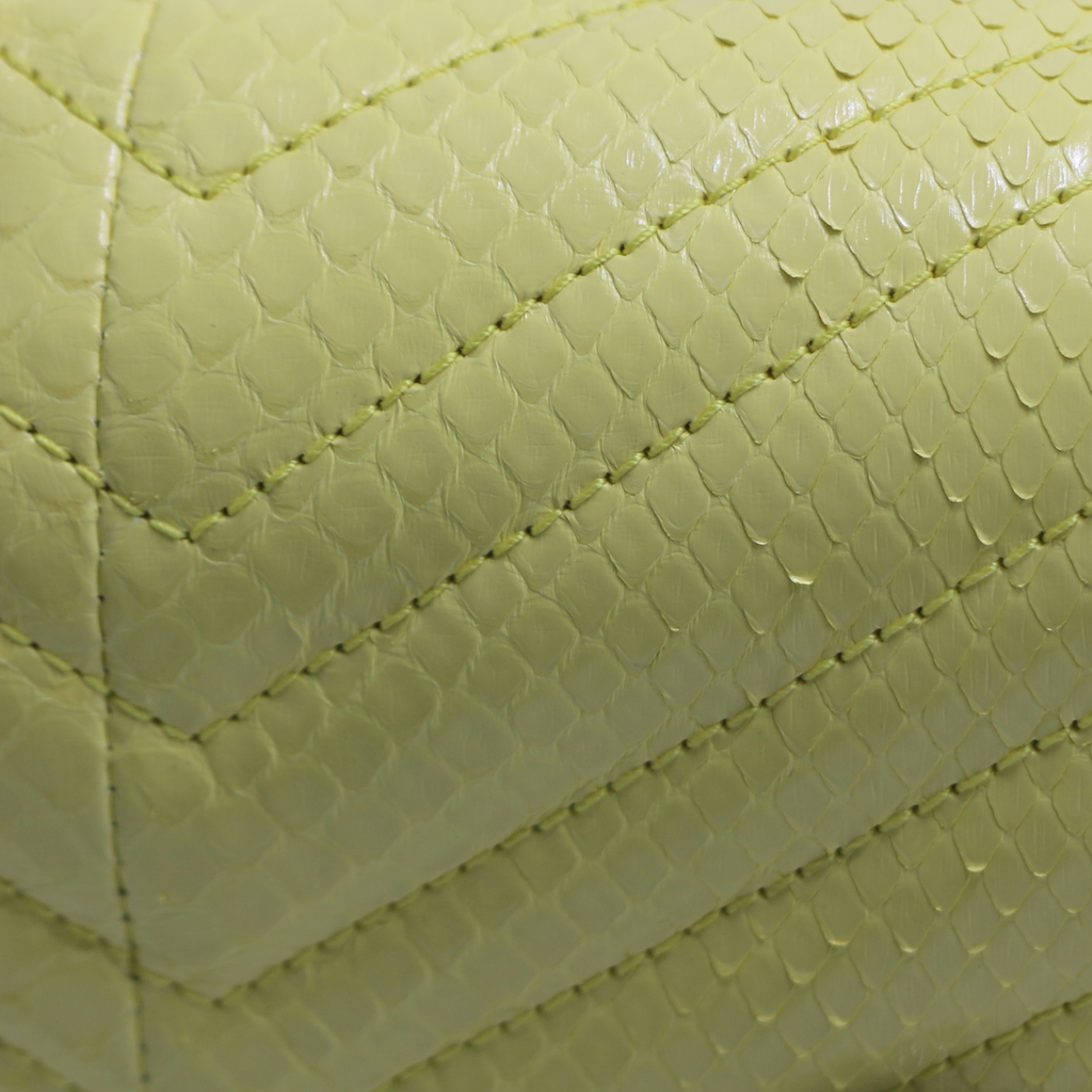 Gucci GG Marmont Small Shoulder Bag Python Yellow 443497