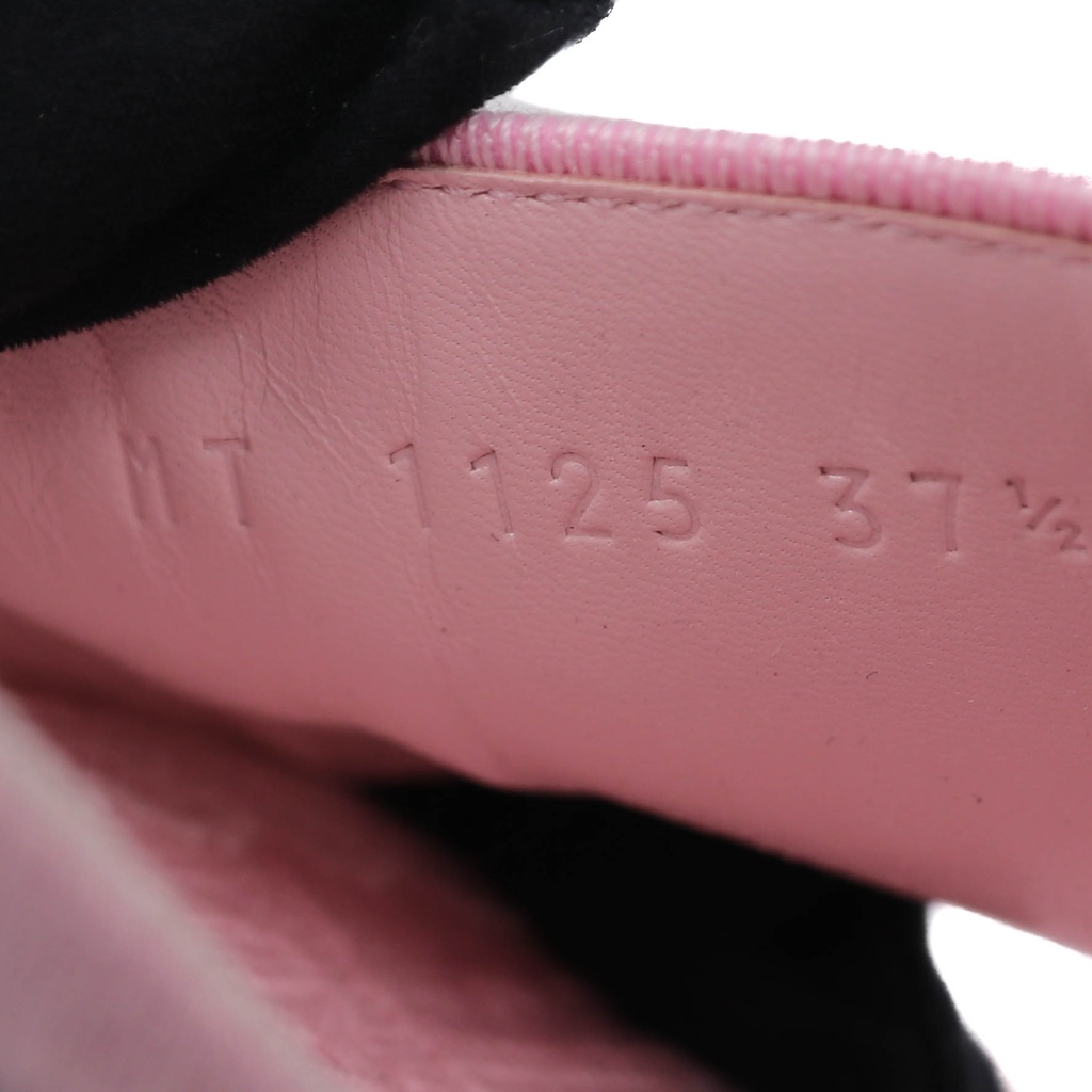 Christian Dior Dway Slide Pink Toile de Jouy Embroidered Cotton 37 1/2