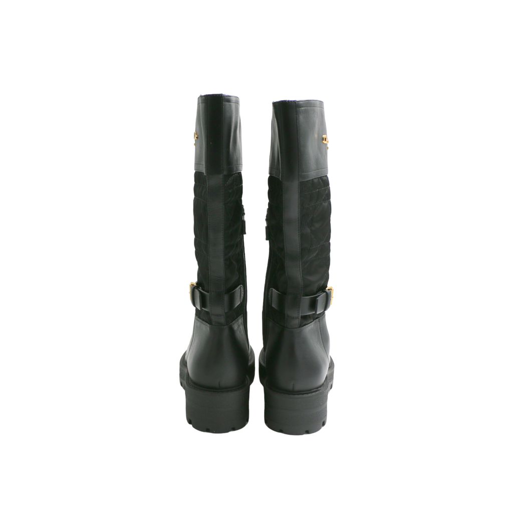 Christian Dior D-Town Boots Black In Size 38