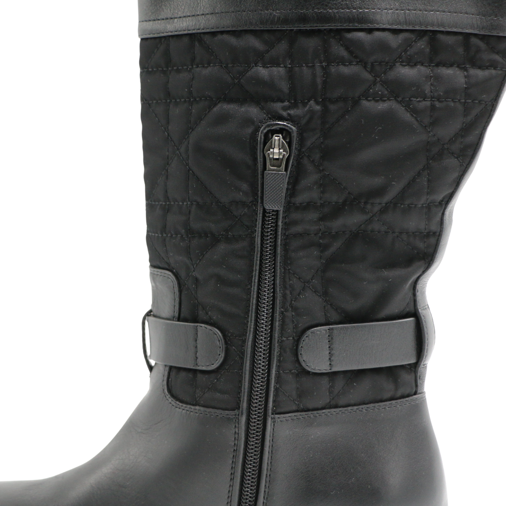 Christian Dior D-Town Boots Black In Size 38