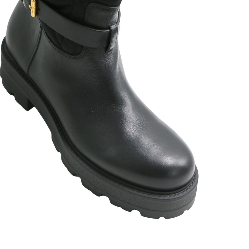 Christian Dior D-Town Boots Black In Size 38