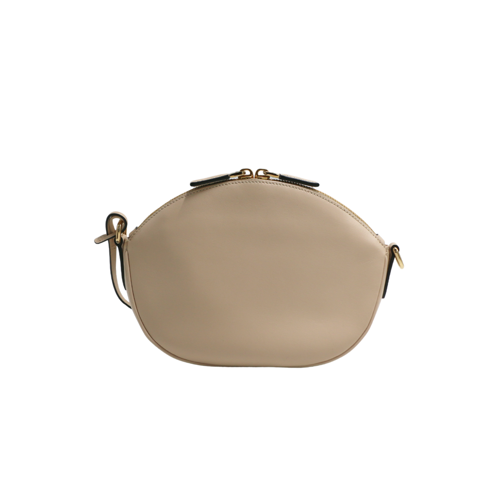 Prada Smooth Leather Mini Shoulder Bag Beige