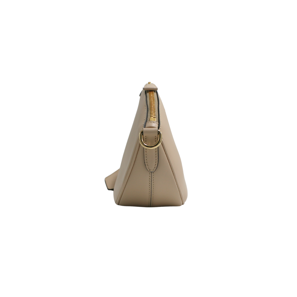 Prada Smooth Leather Mini Shoulder Bag Beige