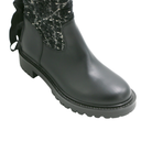 Christian Dior D-Major Boot Cannage Tweed and Black Calfskin