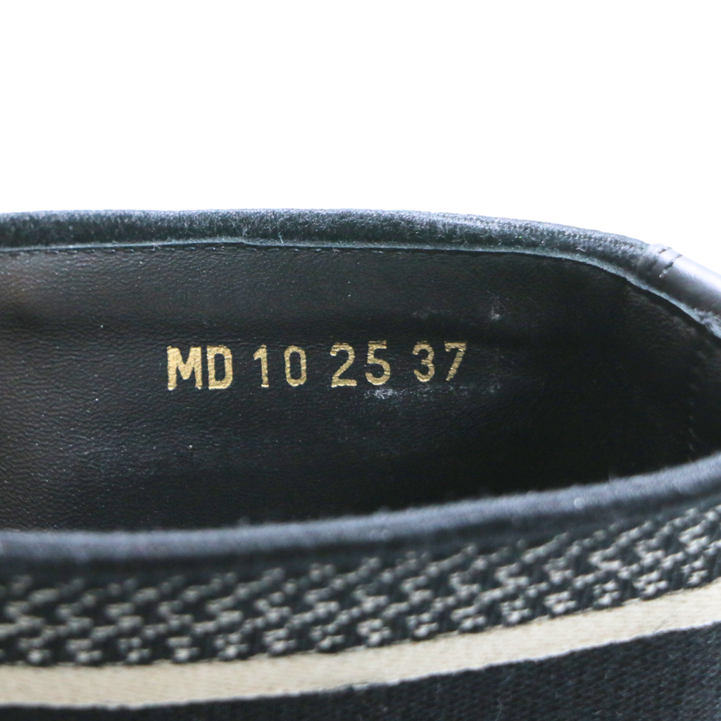 Christian Dior D-Major Boot Cannage Tweed and Black Calfskin