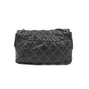 Chanel Black Maxi Double Stitch Single Flap Bag