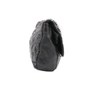 Chanel Black Maxi Double Stitch Single Flap Bag