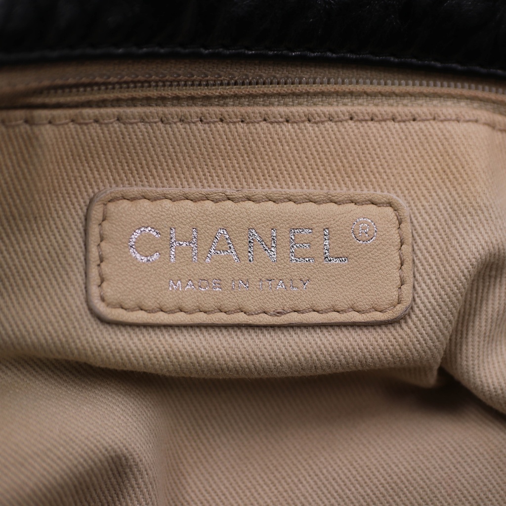 Chanel Black Maxi Double Stitch Single Flap Bag