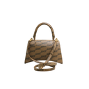 Balenciaga Coated Canvas BB Monogram Small Hourglass Top Handle Bag 