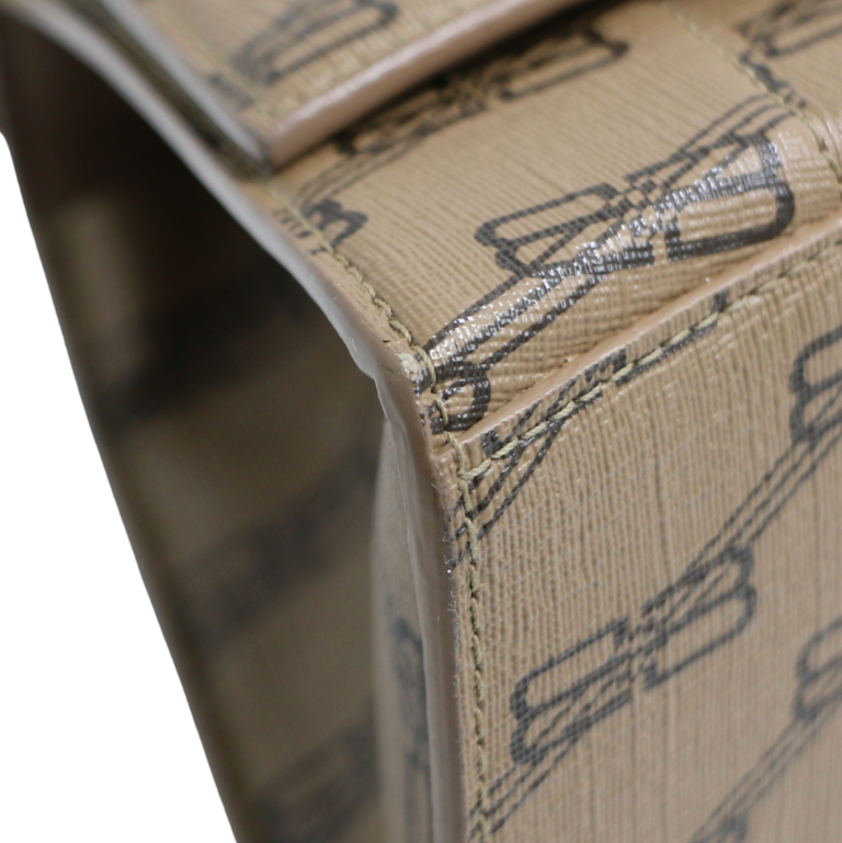 Balenciaga Coated Canvas BB Monogram Small Hourglass Top Handle Bag 