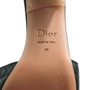 Christian Dior Lady Dior Heels Slide Lamskin Black In Size 39