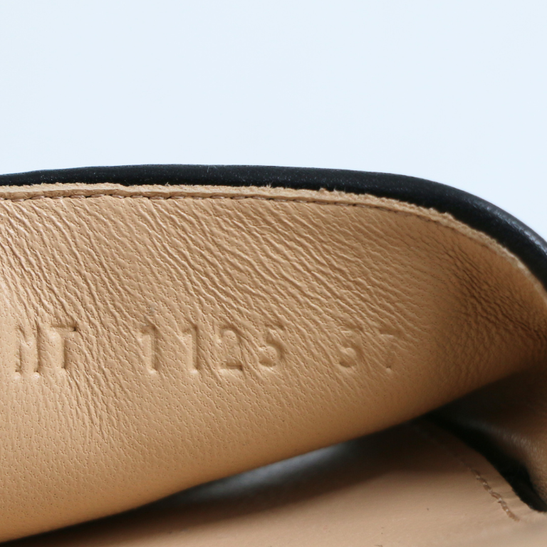 Christian Dior Lady Dior Heels Slide Lamskin Black In Size 37