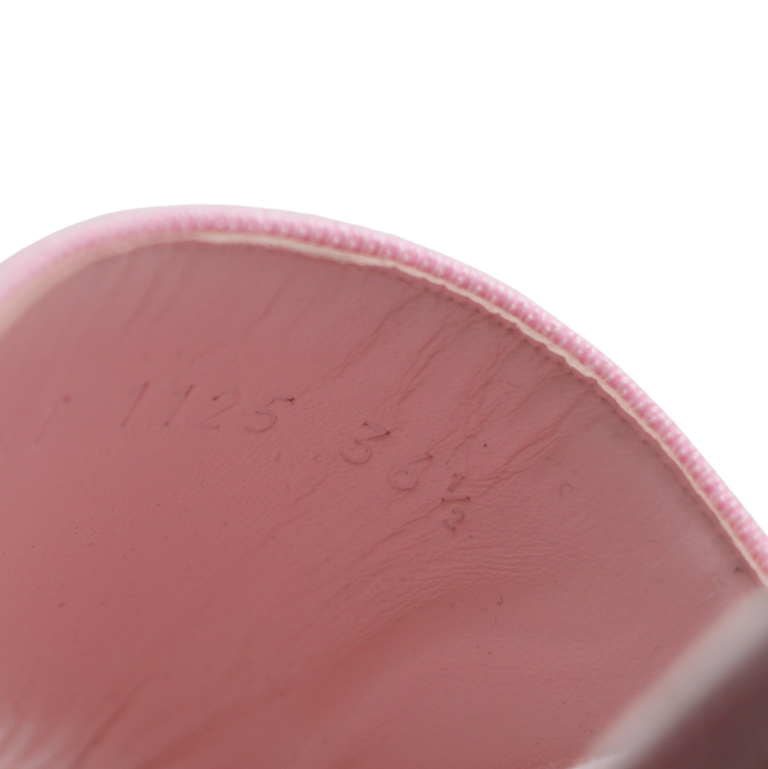 Christian Dior Dway Slide Pink Toile de Jouy Embroidered Cotton 36 1/2