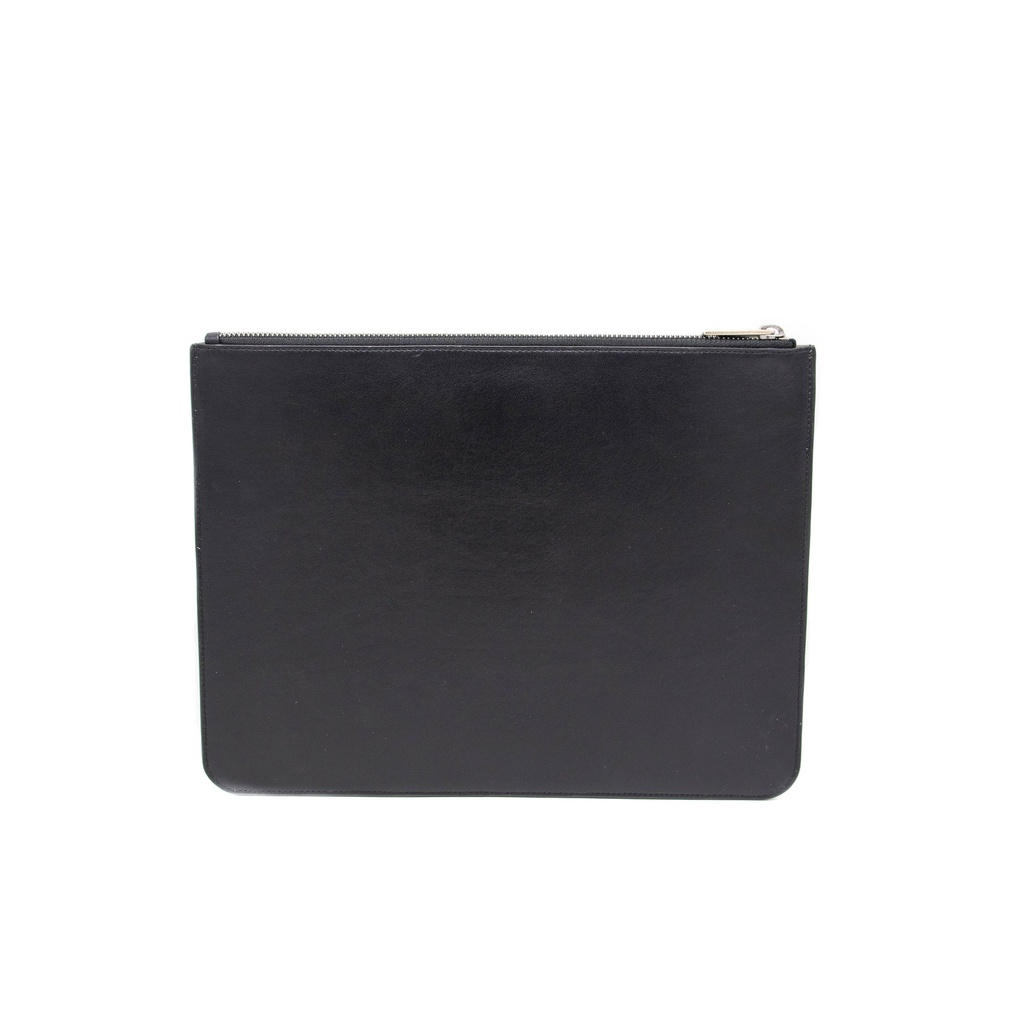 Givenchy - 3619 BLACK Leather Zip Pouch