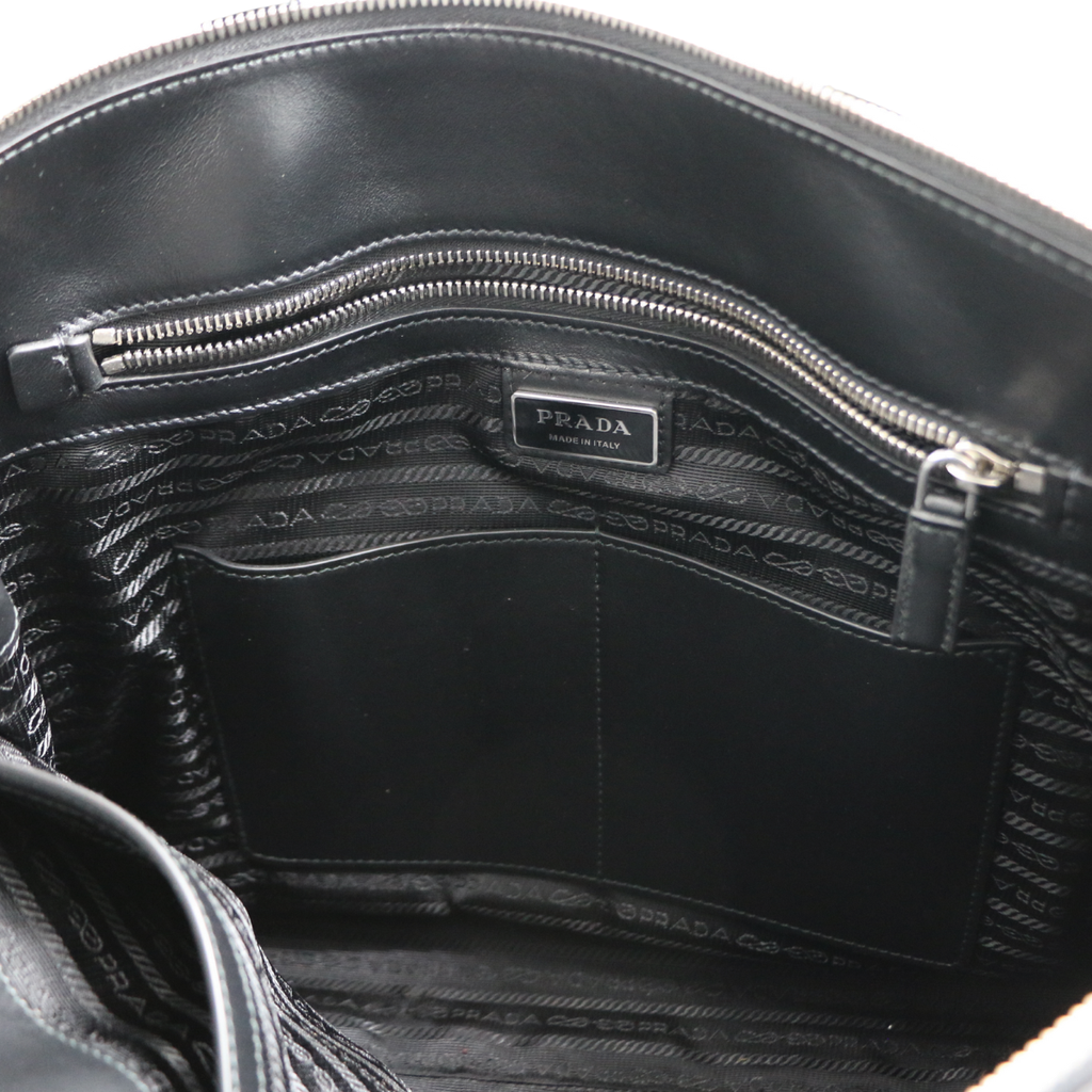 Prada Saffiano Leather Tote Bag Black 2VG039