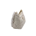 Prada System Nappa Leather Patchwork White Bag