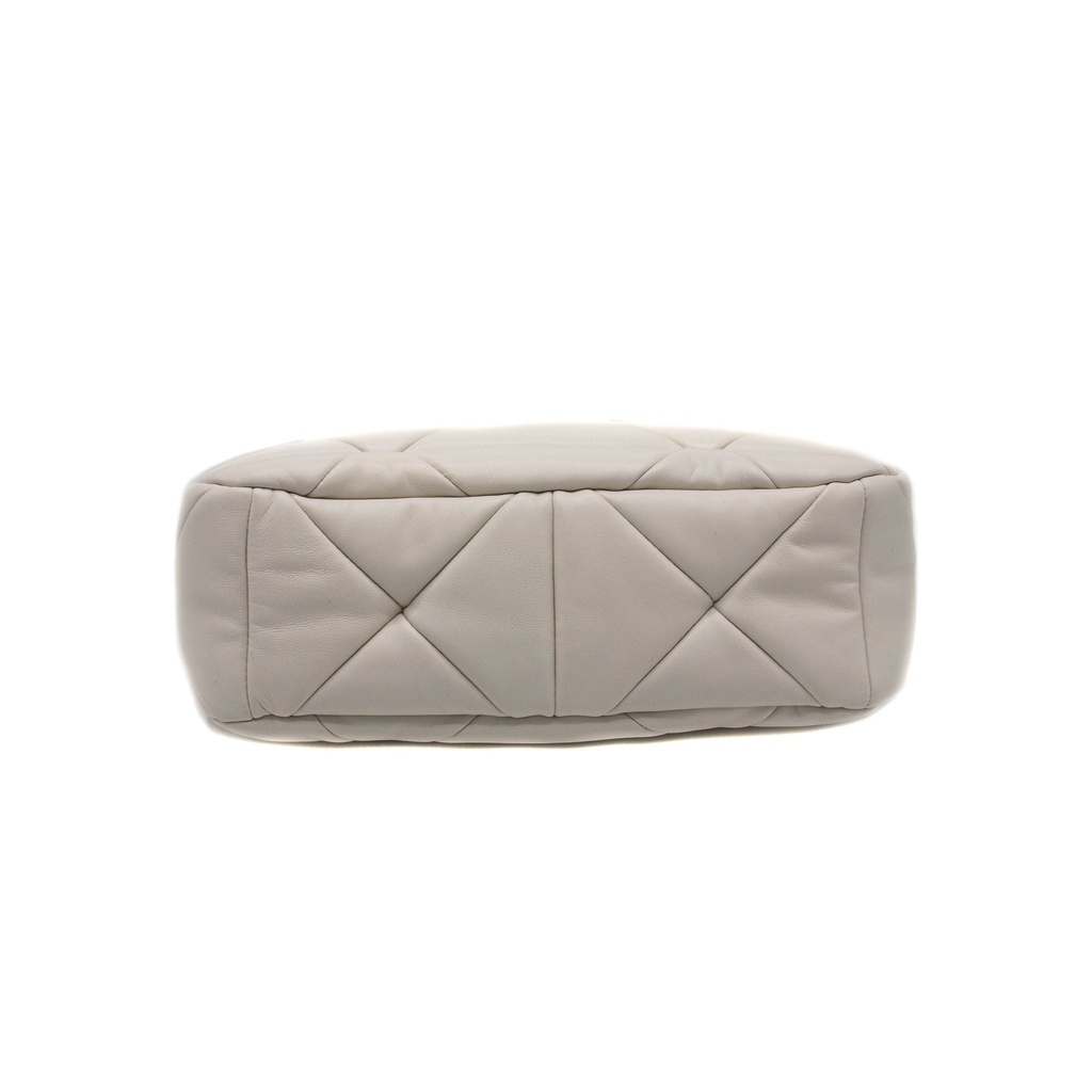 Prada System Nappa Leather Patchwork White Bag