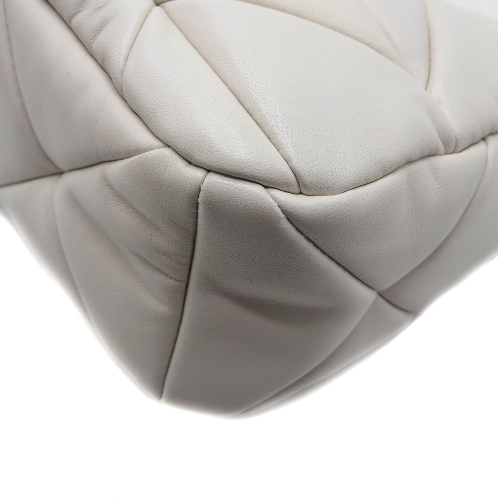 Prada System Nappa Leather Patchwork White Bag