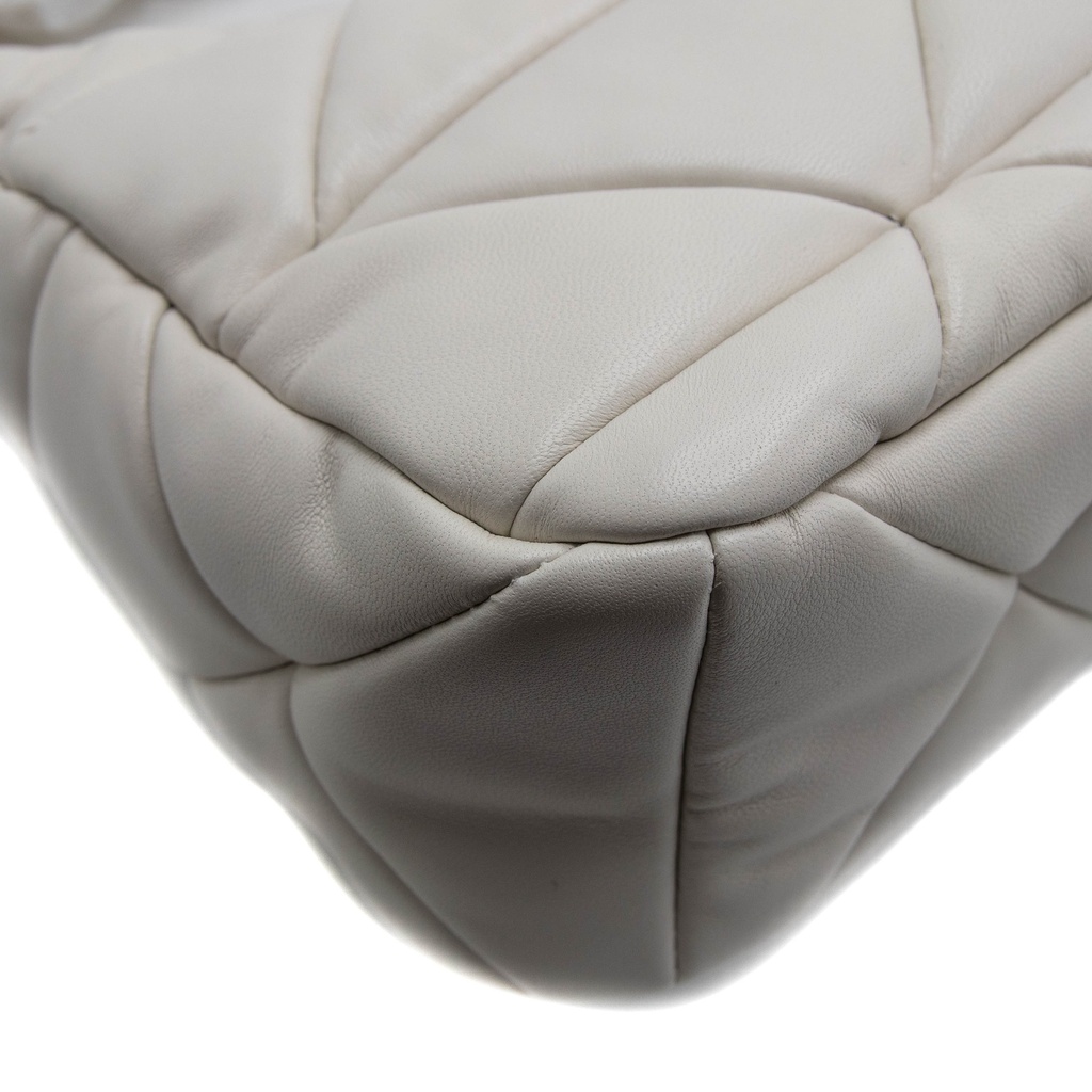 Prada System Nappa Leather Patchwork White Bag