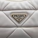 Prada System Nappa Leather Patchwork White Bag