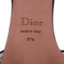 Christian Dior Dway Heeled Slide Blue and White In Size 37