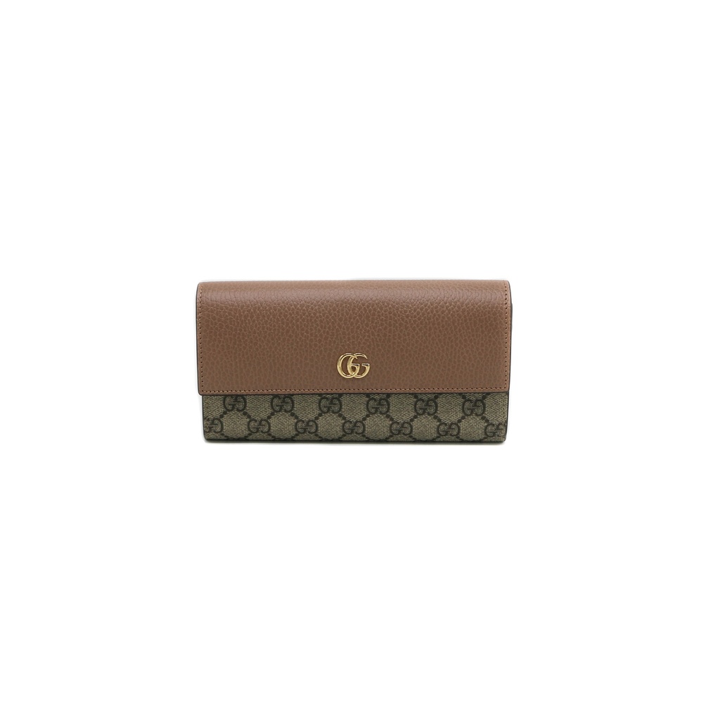 Gucci GG Marmont Leather Continental Wallet Dusty Pink 456116