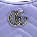 Guccci GG Marmont Half Moon Shaped Mini Bag Purple 699514