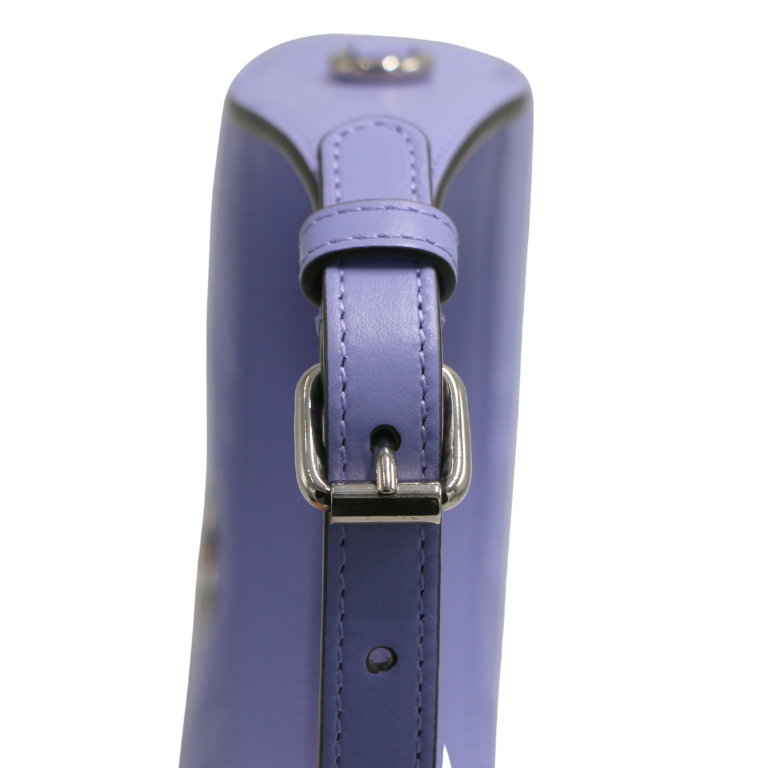 Guccci GG Marmont Half Moon Shaped Mini Bag Purple 699514