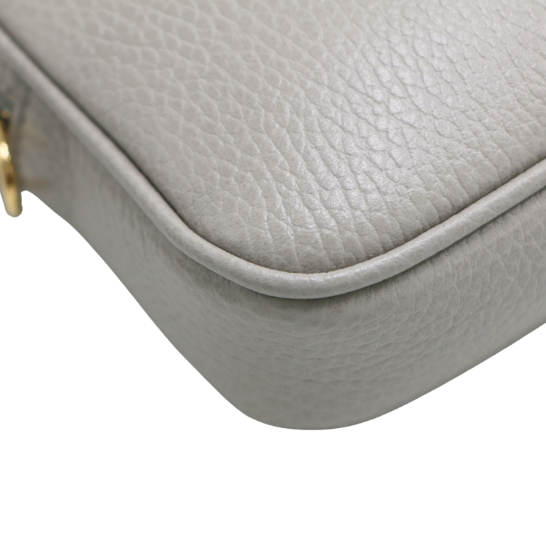 Gucci Calfskin Super Mini GG Marmont Shoulder Bag Deep Gray 772759