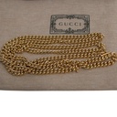 Gucci Calfskin Super Mini GG Marmont Shoulder Bag Deep Gray 772759