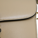 Gucci Horsebit Leather Shoulder Bag Beige 602204