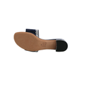 Christian Dior Dway Heeled Slide Blue and White In Size 39 1/2