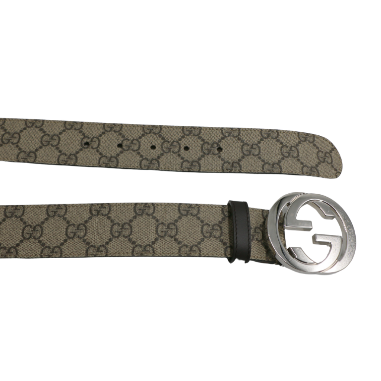 Gucci GG Supreme Belt With G Buckle 411924 85 34