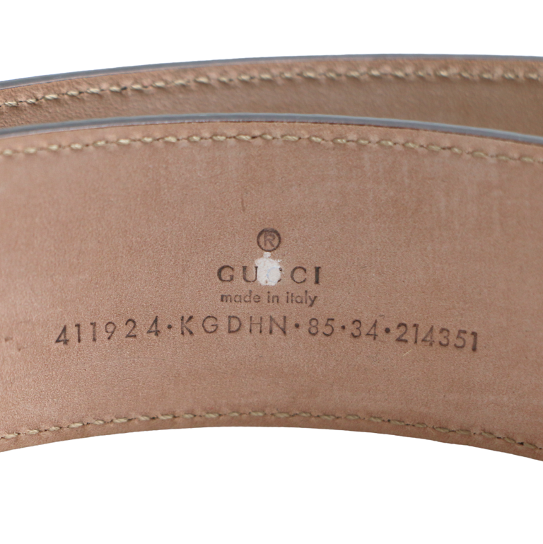 Gucci GG Supreme Belt With G Buckle 411924 85 34