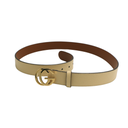 Gucci GG Light Yellow Belt 813005 In Size 95 38