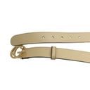 Gucci GG Light Yellow Belt 813005 In Size 95 38