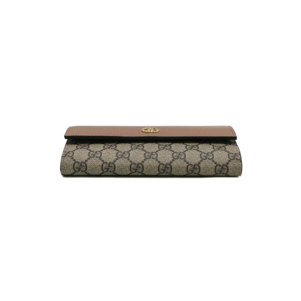 Gucci GG Marmont Leather Continental Wallet Dusty Pink 456116
